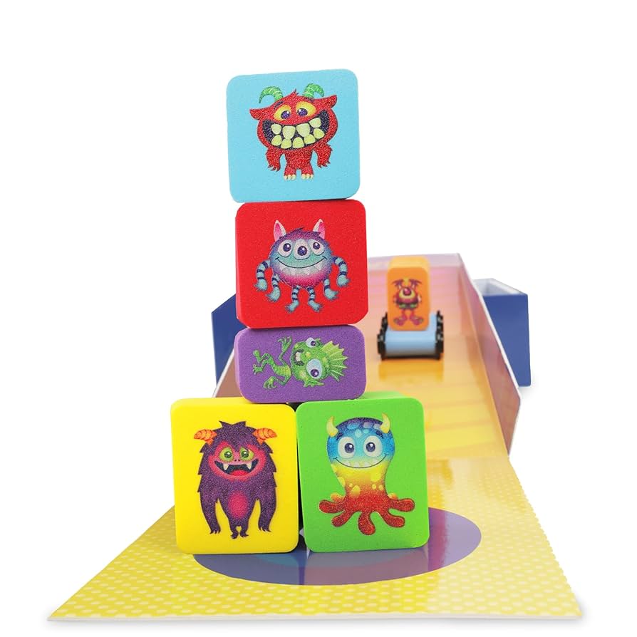 Amazon.com: Peaceable Kingdom Crash Monsters Toddler Game